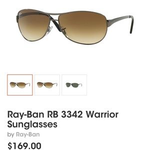 Ray-Ban RB 3342 Warrior Sunglasses Good Condition